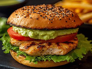 ساندويش برجر دجاج